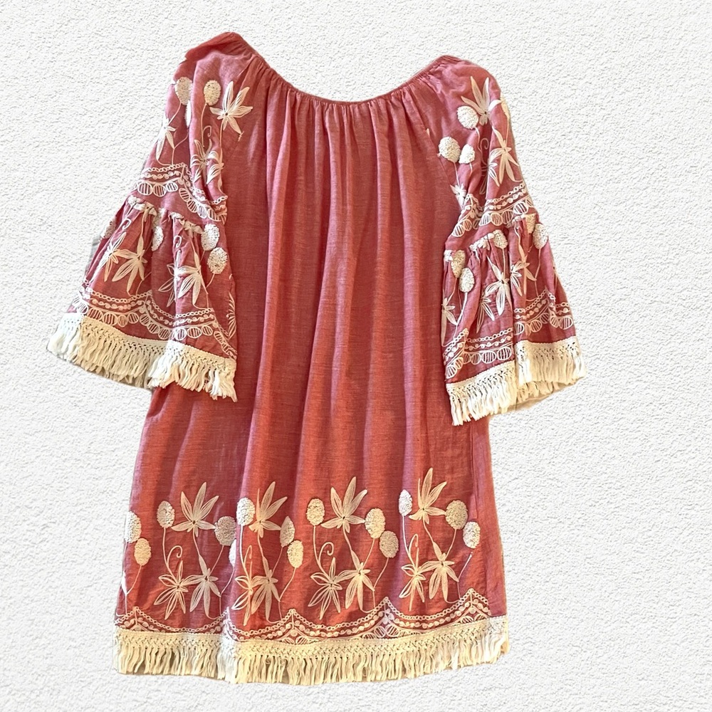 Velzera tunic in pink coral color
